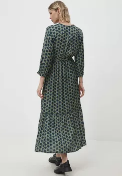 Answear Lab rochie culoarea albastru marin, maxi, evazati imagine