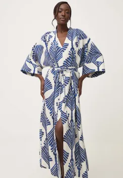 Answear Lab rochie culoarea albastru marin, maxi, oversize imagine