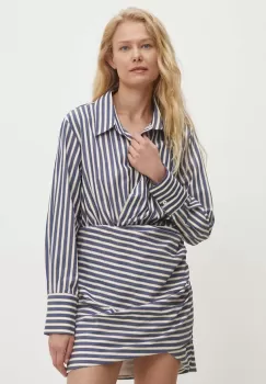 Answear Lab rochie culoarea albastru marin, mini, evazati imagine