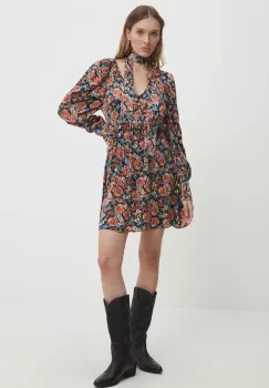 Answear Lab rochie culoarea albastru marin, mini, evazati imagine