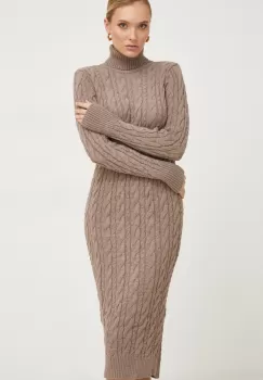 Answear Lab rochie culoarea bej imagine