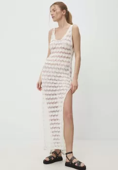 Answear Lab rochie culoarea bej, maxi, drept imagine