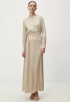 Answear Lab rochie culoarea bej, maxi, drept imagine