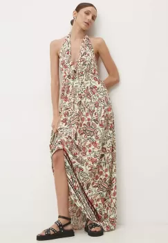 Answear Lab rochie culoarea bej, maxi, evazati imagine