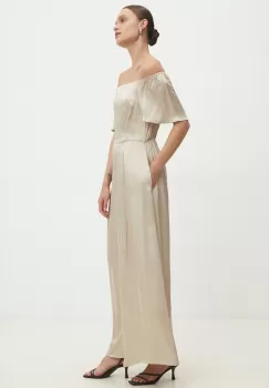Answear Lab rochie culoarea bej, maxi, evazati imagine