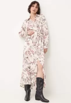 Answear Lab rochie culoarea bej, maxi, evazati imagine