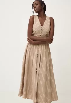 Answear Lab rochie culoarea bej, maxi, evazati imagine