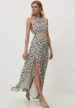 Answear Lab rochie culoarea bej, maxi, evazati imagine