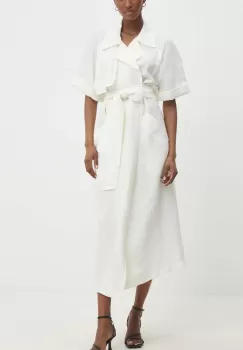 Answear Lab rochie culoarea bej, maxi, evazati imagine