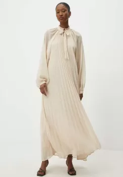 Answear Lab rochie culoarea bej, maxi, evazati imagine