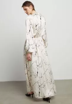 Answear Lab rochie culoarea bej, maxi, evazati imagine