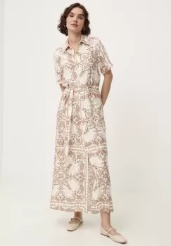 Answear Lab rochie culoarea bej, maxi, evazati imagine