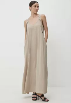 Answear Lab rochie culoarea bej, maxi, evazati imagine