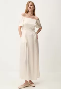 Answear Lab rochie culoarea bej, maxi, evazati imagine