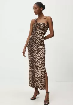 Answear Lab rochie culoarea bej, maxi, mulata imagine