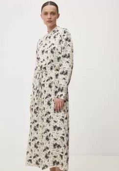 Answear Lab rochie culoarea bej, midi, drept imagine