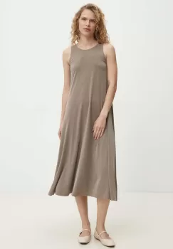 Answear Lab rochie culoarea bej, midi, evazati imagine