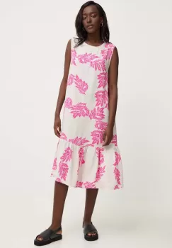 Answear Lab rochie culoarea bej, midi, oversize imagine