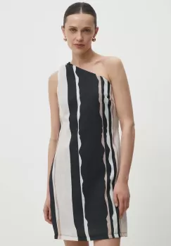 Answear Lab rochie culoarea bej, mini, drept imagine