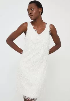 Answear Lab rochie culoarea bej, mini, drept imagine