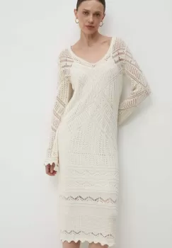 Answear Lab rochie culoarea bej, mini, drept imagine