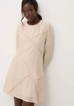 Answear Lab rochie culoarea bej, mini, drept imagine