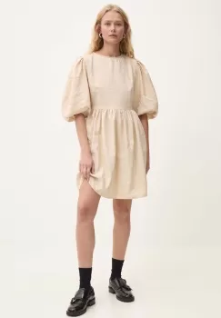 Answear Lab rochie culoarea bej, mini, evazati imagine