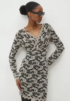 Answear Lab rochie culoarea bej, mini, evazati imagine