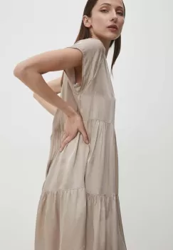 Answear Lab rochie culoarea bej, mini, evazati imagine