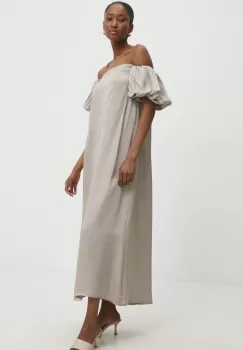 Answear Lab rochie culoarea bej, mini, evazati imagine