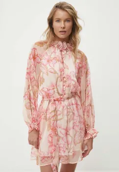 Answear Lab rochie culoarea bej, mini, evazati imagine