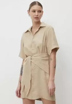 Answear Lab rochie culoarea bej, mini, evazati imagine