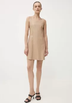 Answear Lab rochie culoarea bej, mini, mulata imagine