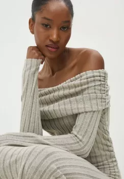 Answear Lab rochie culoarea bej, mini, mulata imagine