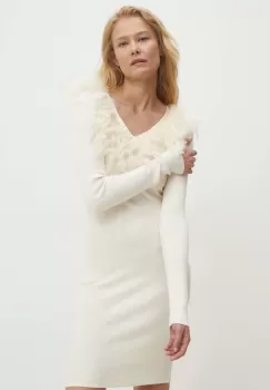 Answear Lab rochie culoarea bej, mini, mulata imagine