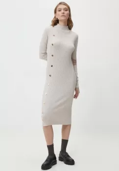 Answear Lab rochie culoarea bej, mini, mulata imagine