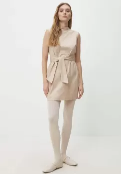 Answear Lab rochie culoarea bej, mini, oversize imagine