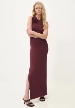 Answear Lab rochie culoarea bordo, maxi, mulata imagine