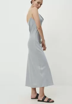 Answear Lab rochie culoarea gri, maxi, drept imagine