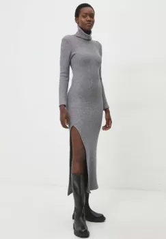 Answear Lab rochie culoarea gri, maxi, mulata imagine