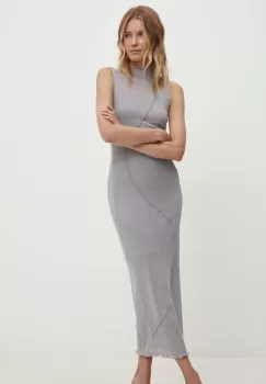 Answear Lab rochie culoarea gri, maxi, mulata imagine