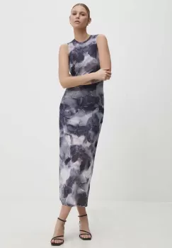 Answear Lab rochie culoarea gri, maxi, mulata imagine