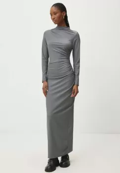 Answear Lab rochie culoarea gri, maxi, mulata imagine