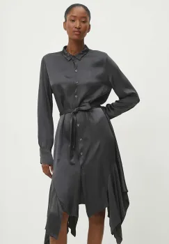 Answear Lab rochie culoarea gri, mini, drept imagine