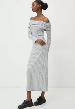 Answear Lab rochie culoarea gri, mini, mulata imagine