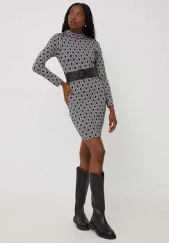 Answear Lab rochie culoarea gri, mini, mulata imagine