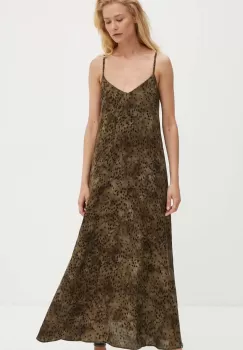 Answear Lab rochie culoarea maro, maxi, oversize imagine