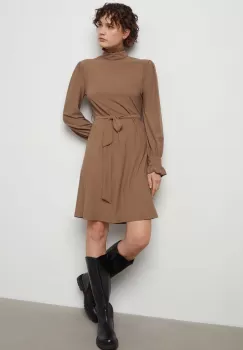 Answear Lab rochie culoarea maro, mini, drept imagine