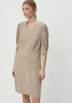 Answear Lab rochie culoarea maro, mini, evazati imagine