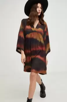 Answear Lab rochie culoarea maro, mini, evazati imagine